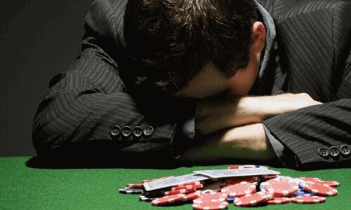 self-exclusion gambling addict on casino table