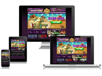 Mummy's Gold Casino Homepage